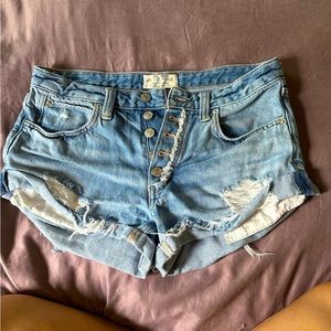 Free People Jean Shorts